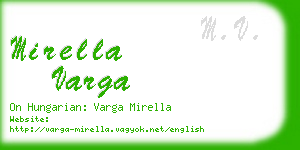 mirella varga business card